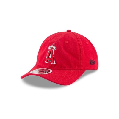 Red Los Angeles Angels Hat - New Era MLB Packable 9TWENTY Adjustable Caps USA8652934